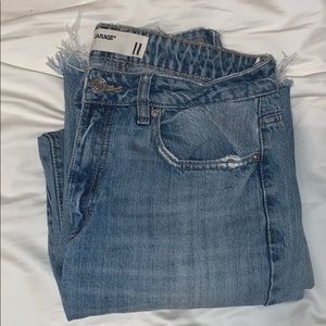 Garage Boyfriend Jeans Distressed Bottoms